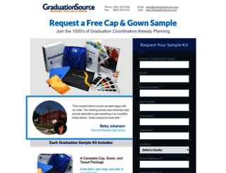 pages.graduationsource.com screenshot