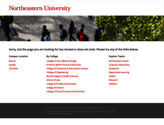 pages.northeastern.edu screenshot