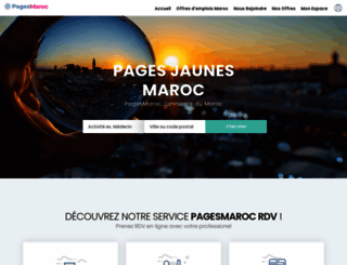 pagesmaroc.com screenshot