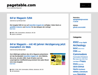 pagetable.com screenshot