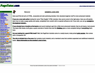 pagetutor.com screenshot