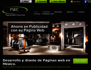 paginaswebcreaciones.com screenshot