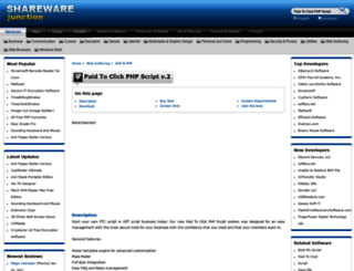 paid-to-click-php-script.sharewarejunction.com screenshot