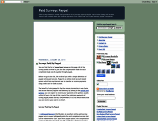 paidsurveyspaypal.blogspot.com screenshot