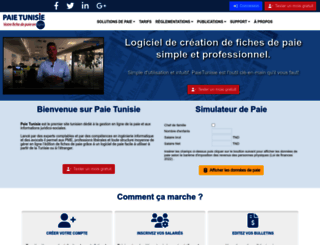 paie-tunisie.com screenshot