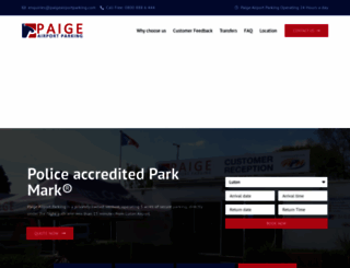 paigeairportparking.com screenshot