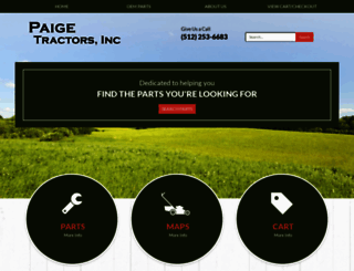 paigetractorsparts.com screenshot