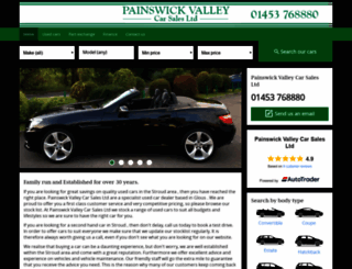 painswickvalleycarsales.co.uk screenshot