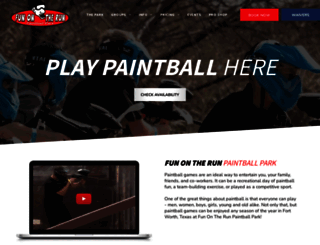 paintballfunontherun.com screenshot