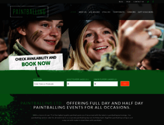 paintballing.co.uk screenshot