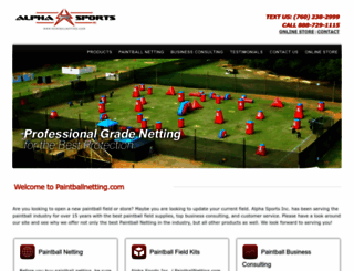 paintballnetting.com screenshot