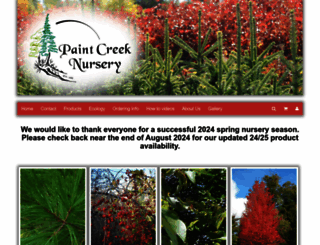 paintcreeknursery.com screenshot