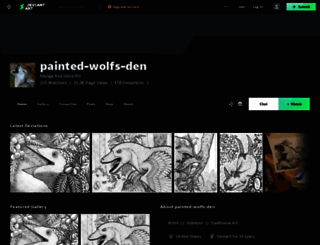 painted-wolfs-den.deviantart.com screenshot