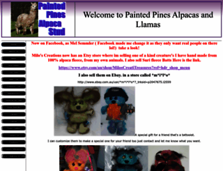 paintedpinesalpacas.com screenshot