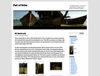 pairofgrins.wordpress.com screenshot