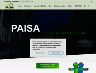 paisainternship.com screenshot