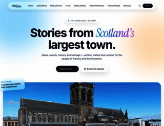 paisley.org.uk screenshot