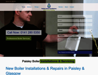 paisleyboilerinstallations.co.uk screenshot