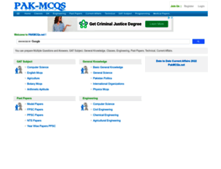 pak-mcqs.net screenshot
