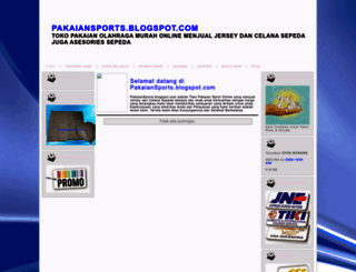 pakaiansports.blogspot.com screenshot