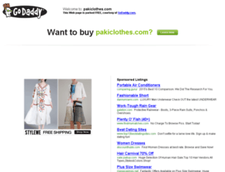 pakiclothes.com screenshot