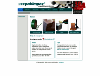 pakimpex.nl screenshot