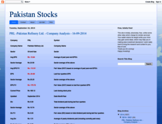 pakistan-stocks.blogspot.com screenshot