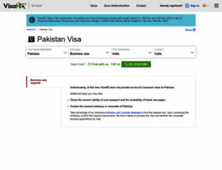 pakistan.visahq.in screenshot