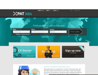 pakistan.xpatjobs.com screenshot