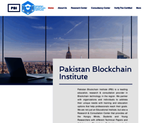 pakistanblockchaininstitute.org screenshot