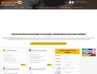 pakistaneducation.info screenshot