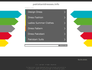 pakistanidresses.info screenshot