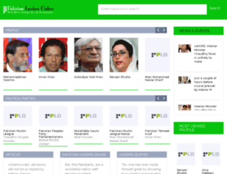 pakistanileaders.com.pk screenshot