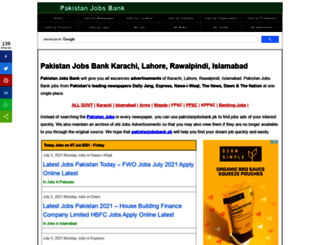 pakistanjobsbank.pk screenshot