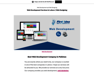 pakistanwebdevelopment.wordpress.com screenshot