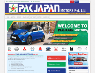 pakjapanmotors.com screenshot