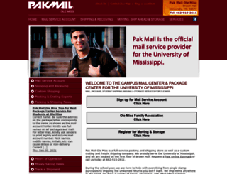 pakmailolemiss.com screenshot