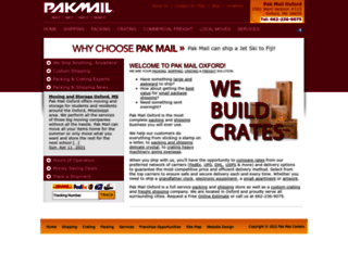 pakmailoxford.com screenshot