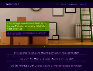 pakmovers.com screenshot