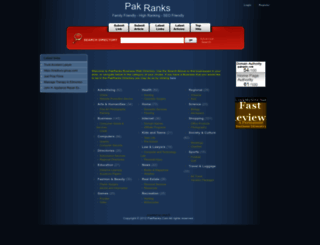 pakranks.com screenshot