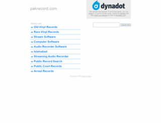 pakrecord.com screenshot