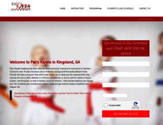 paks-karate.com screenshot