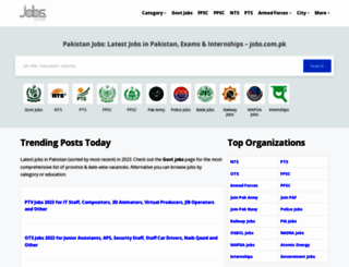 pakstudent.jobs.com.pk screenshot
