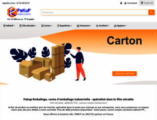 pakup-emballage.fr screenshot