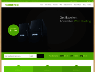 pakwebhost.com screenshot