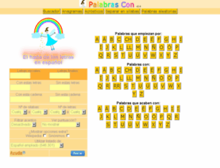 palabrascon.com screenshot