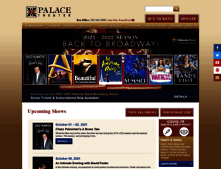 palacetheatrect.org screenshot