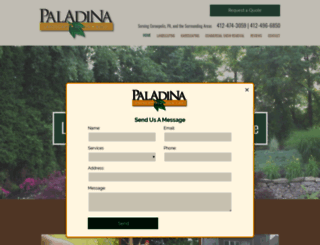 paladinalandscaping.com screenshot