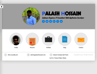 palashhossain.com screenshot