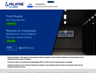 palatine.co.uk screenshot